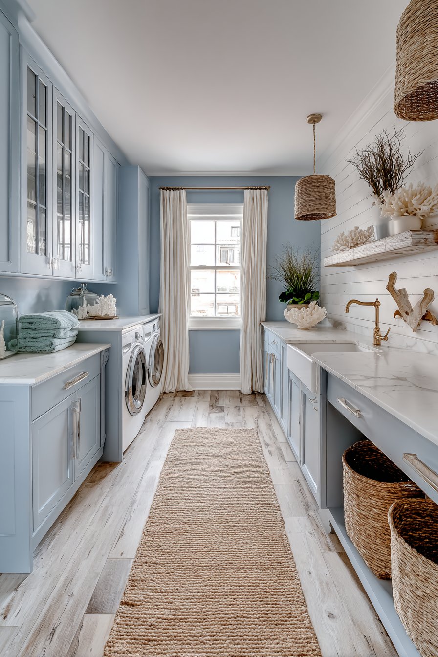 Coastal laundry room