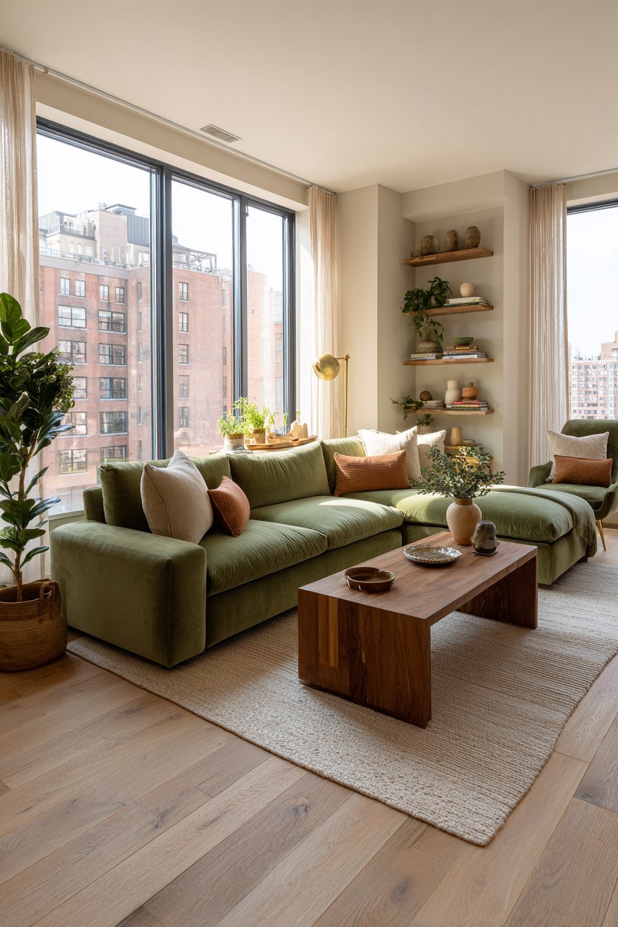 Olive green home decor