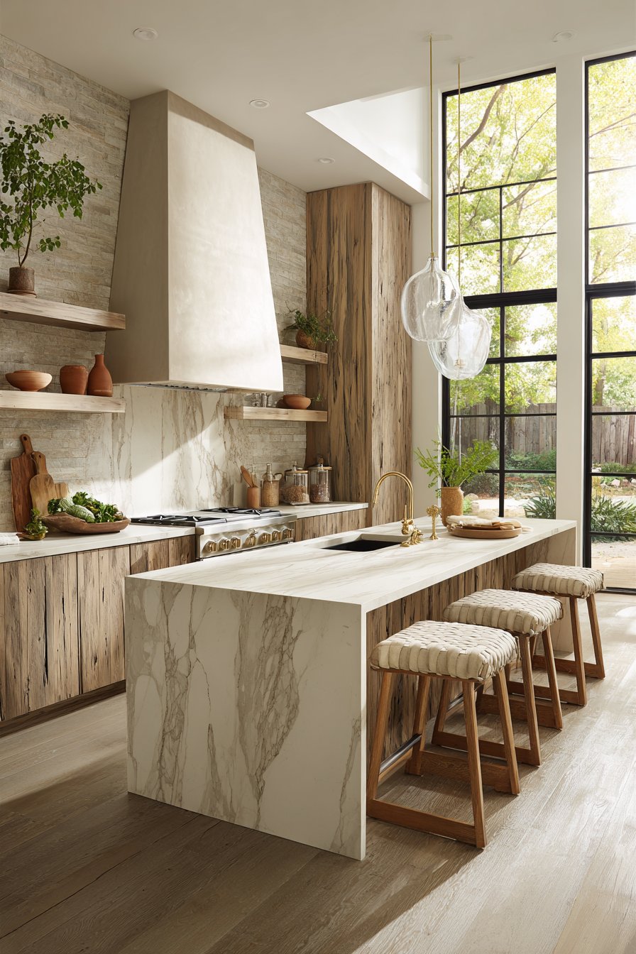 Organic modern kitchen