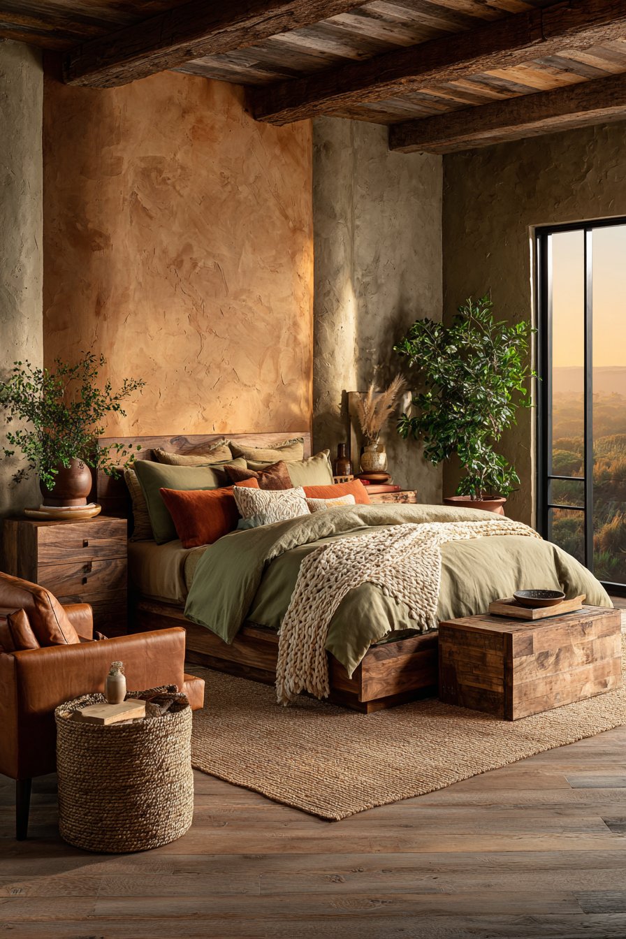 Earthy bedroom ideas