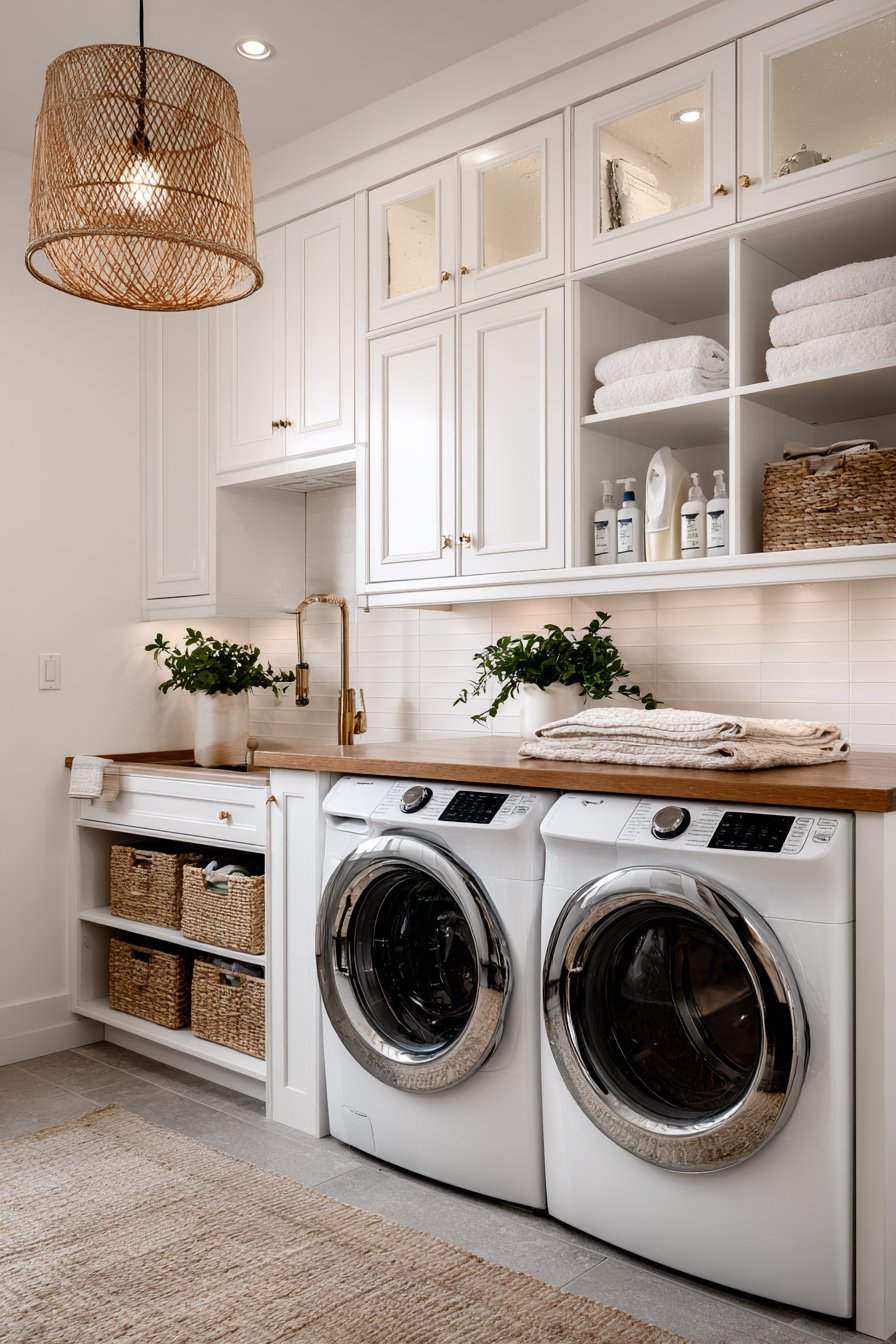 Laundry room cabinets