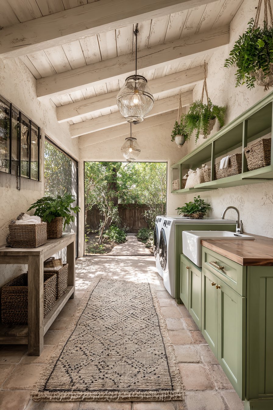 Outdoor laundry rooms