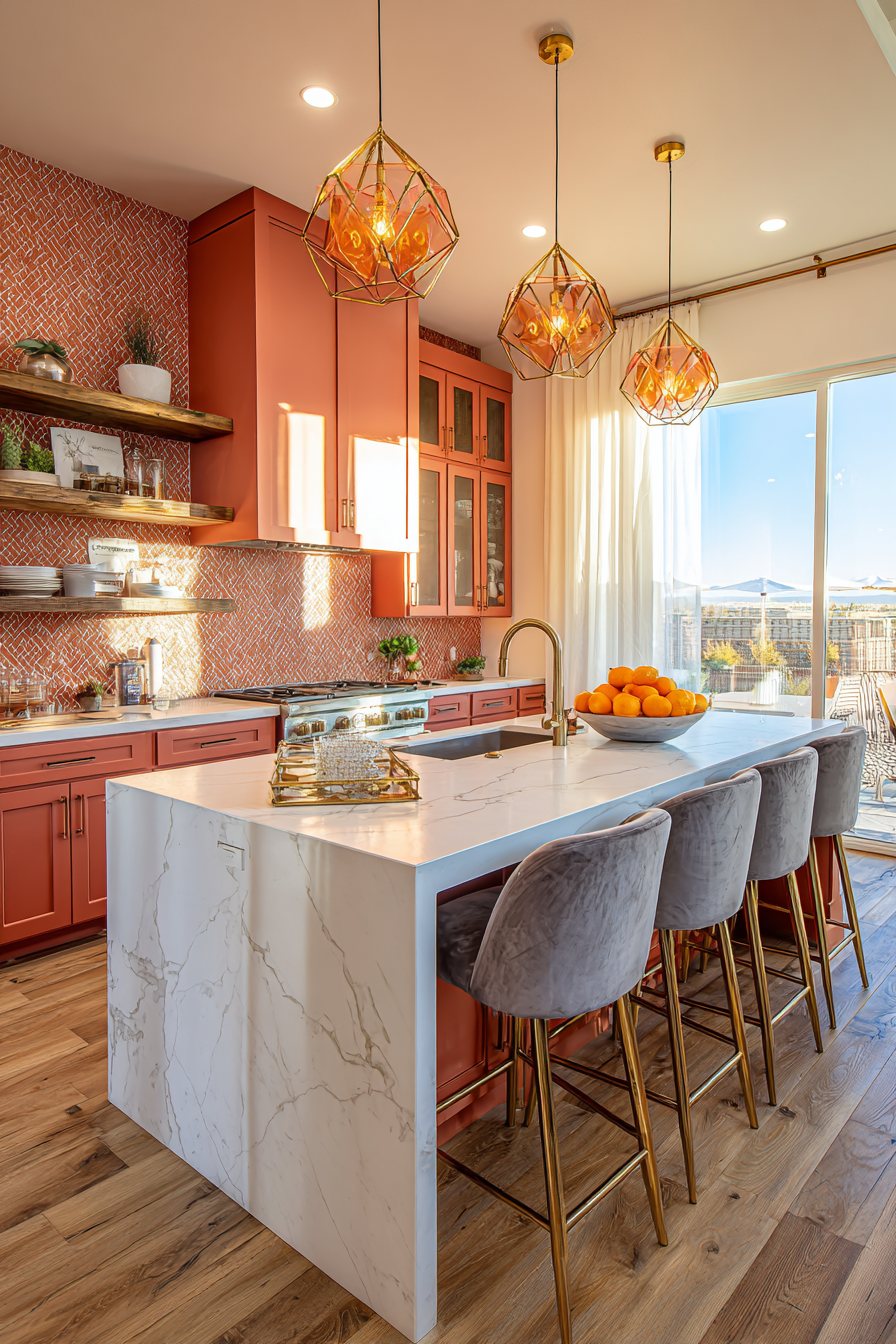 Orange kitchen