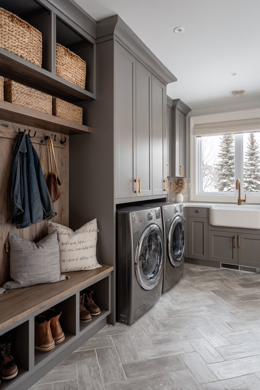 Mudroom laundry room ideas