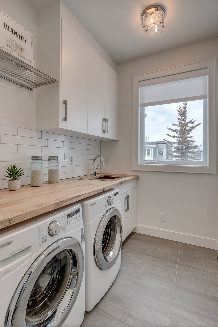 Minimal laundry room