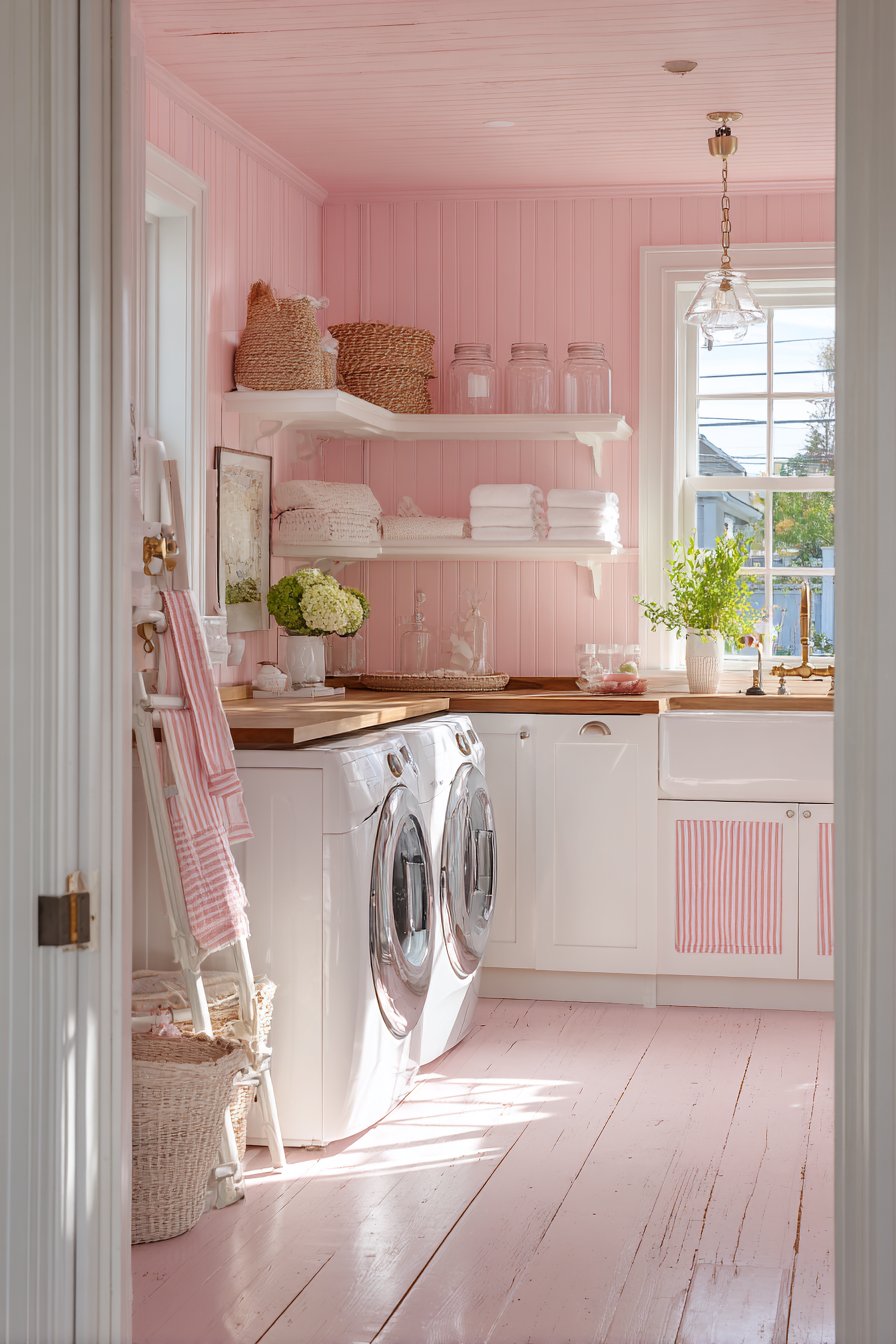 Pink laundry