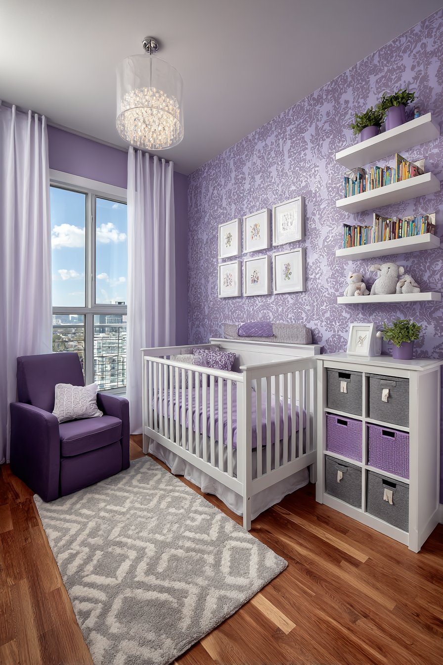 Purple nursery ideas