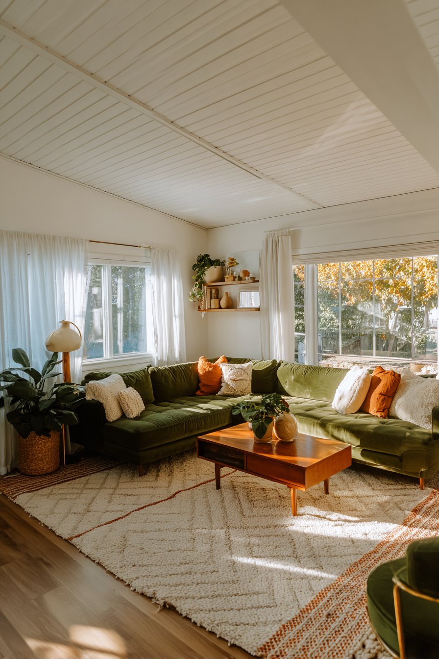 Olive green home decor