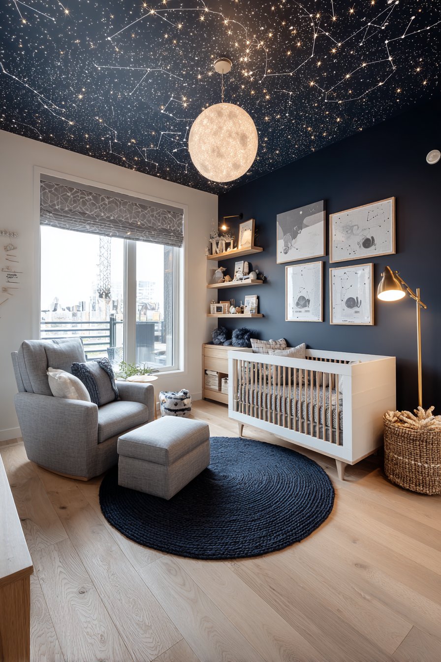 Space themed nursery