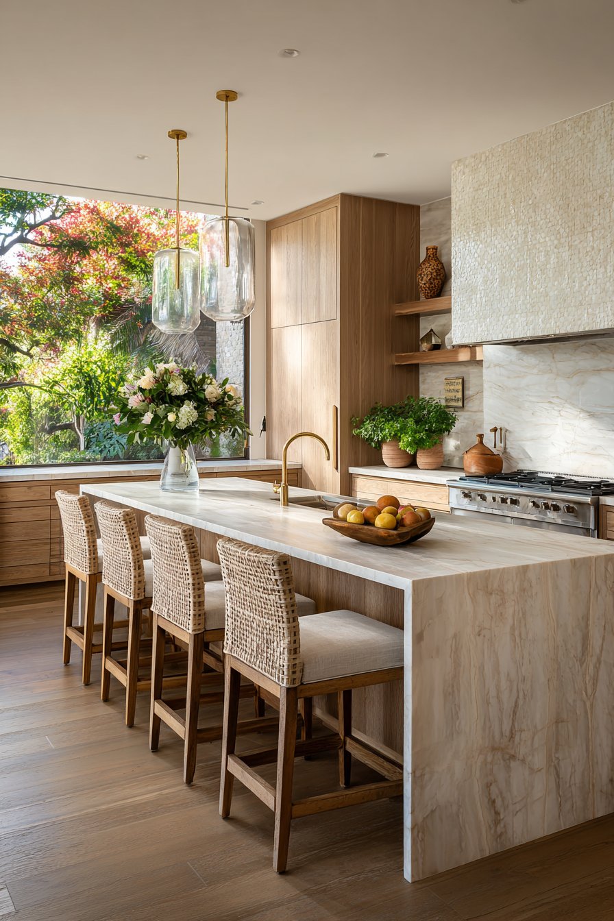 Organic modern kitchen