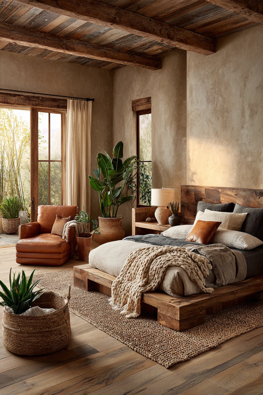 Earthy bedroom ideas