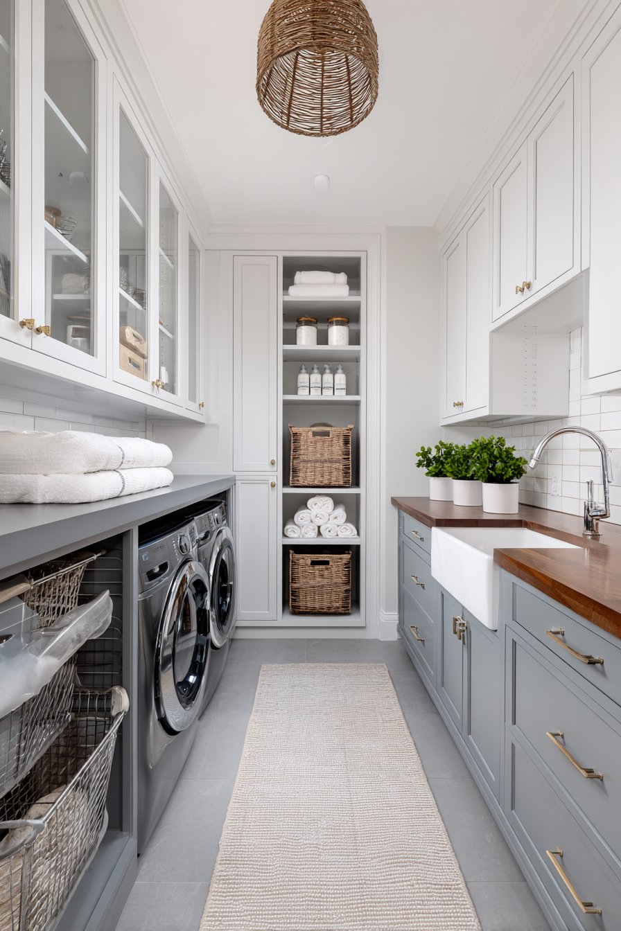Laundry room cabinets