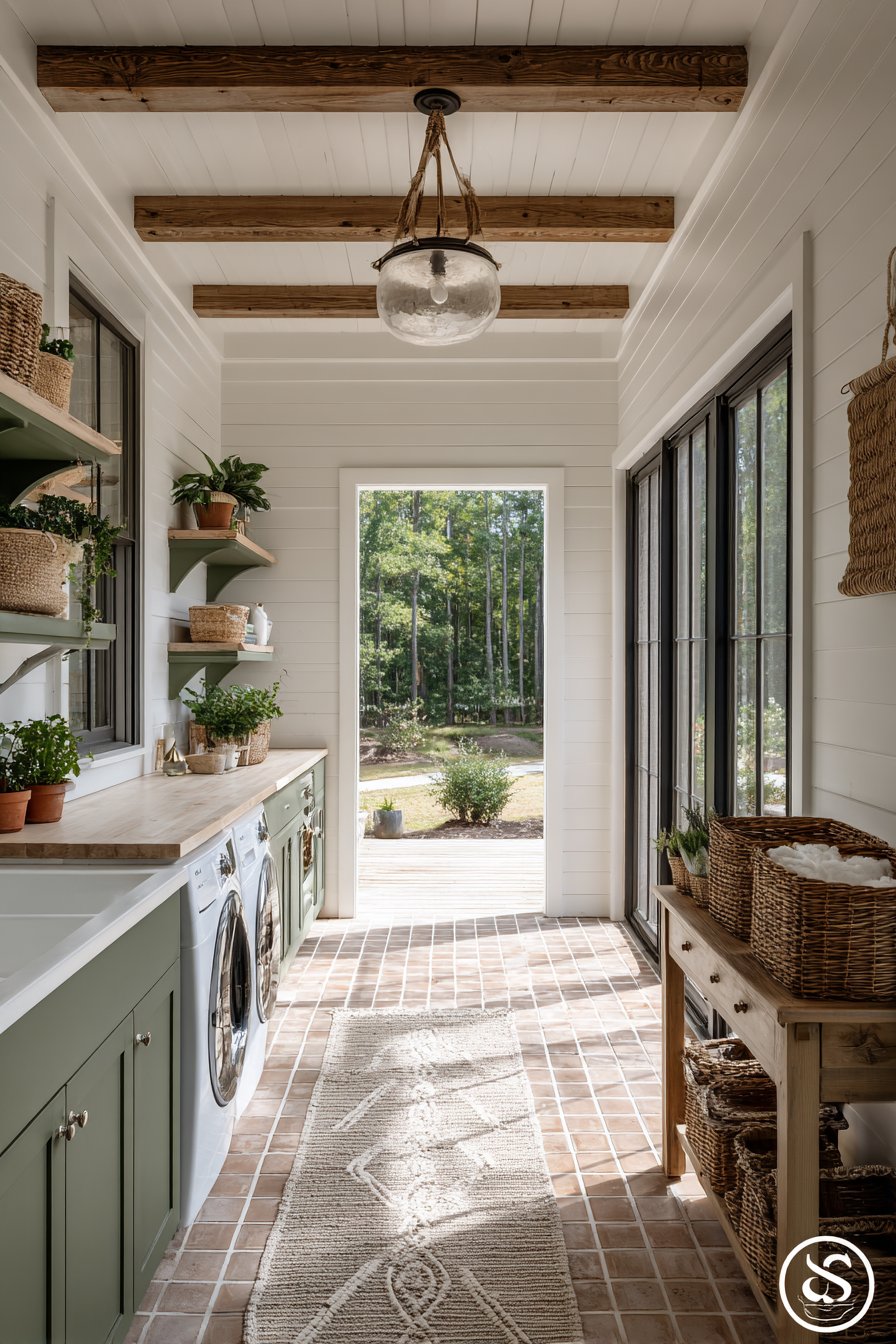 Outdoor laundry rooms