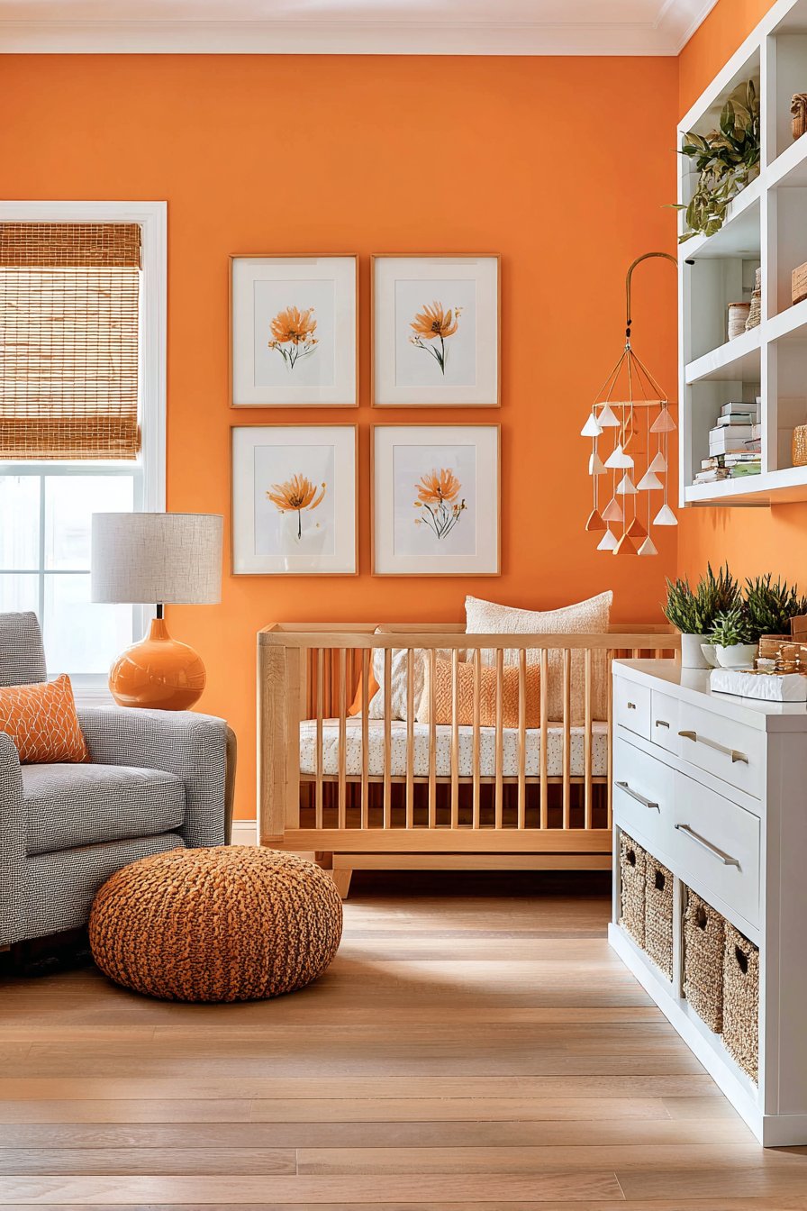 Orange nursery ideas
