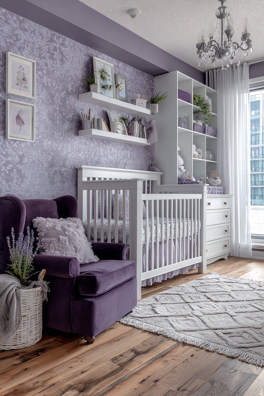 Purple nursery ideas