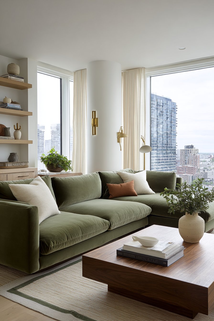 Olive green home decor