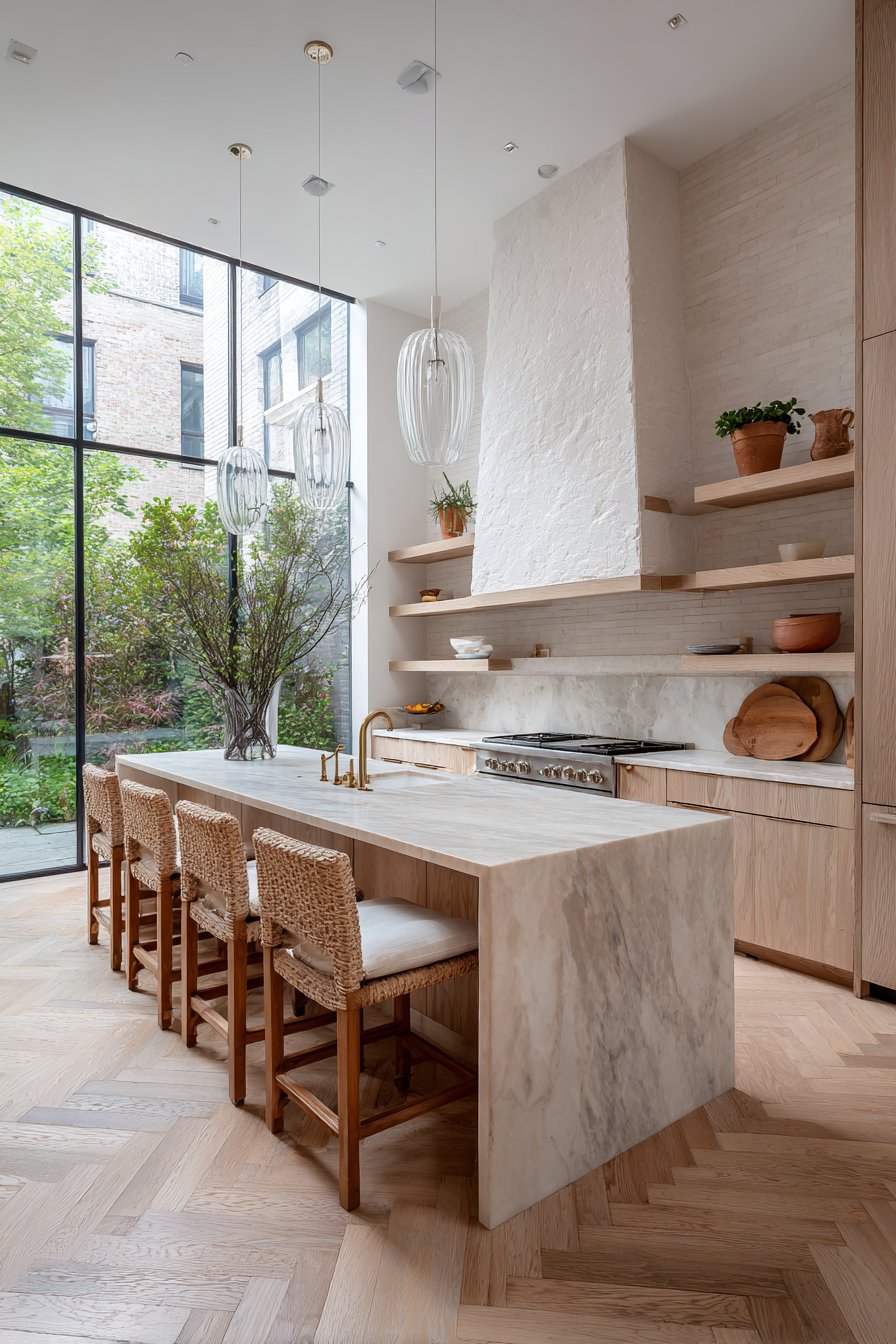 Organic modern kitchen