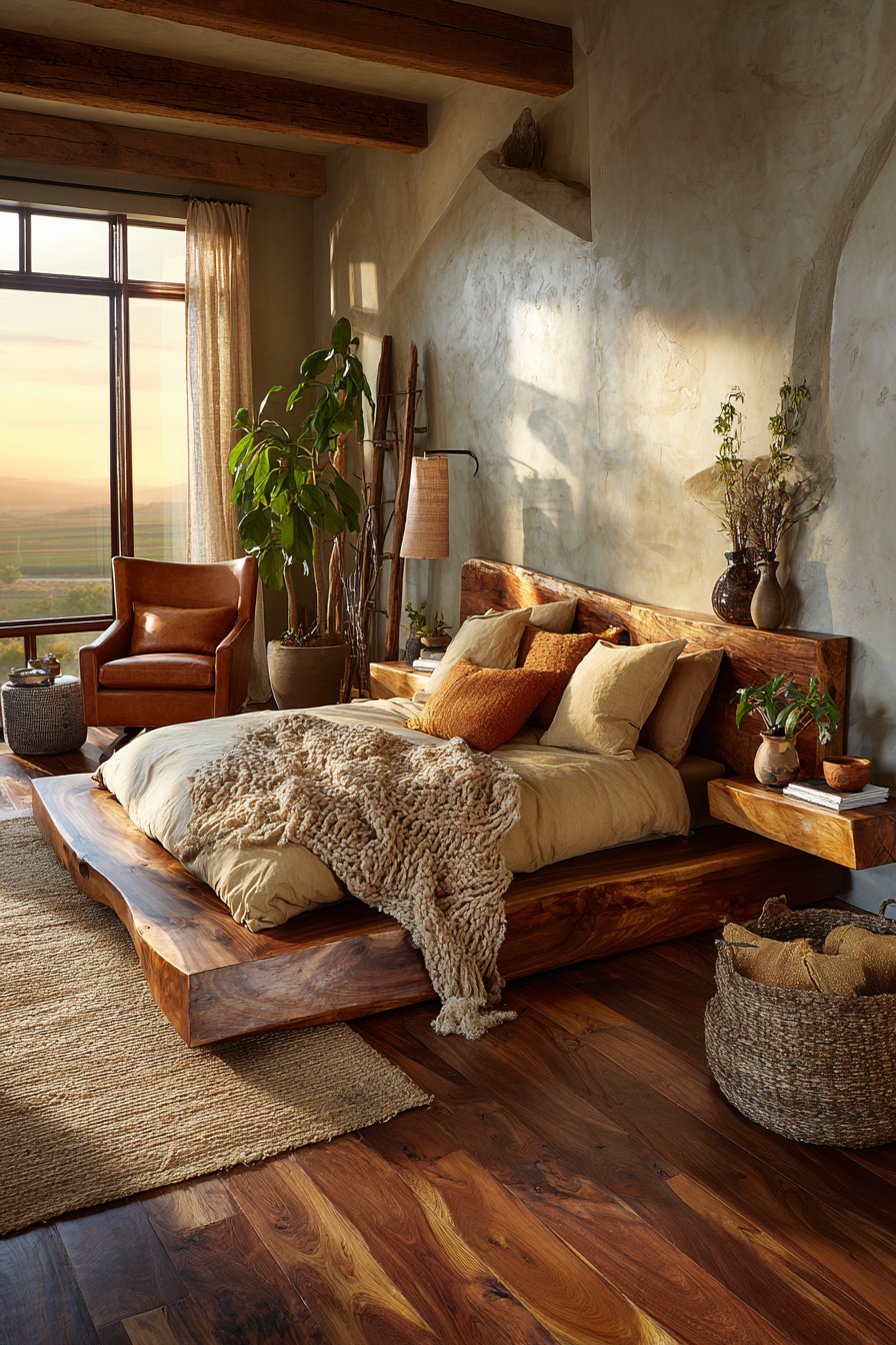Earthy bedroom ideas