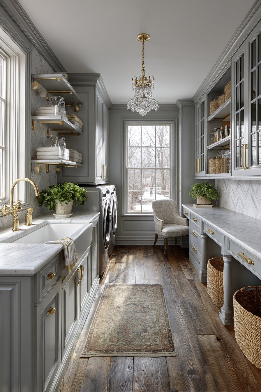 Elegant laundry room