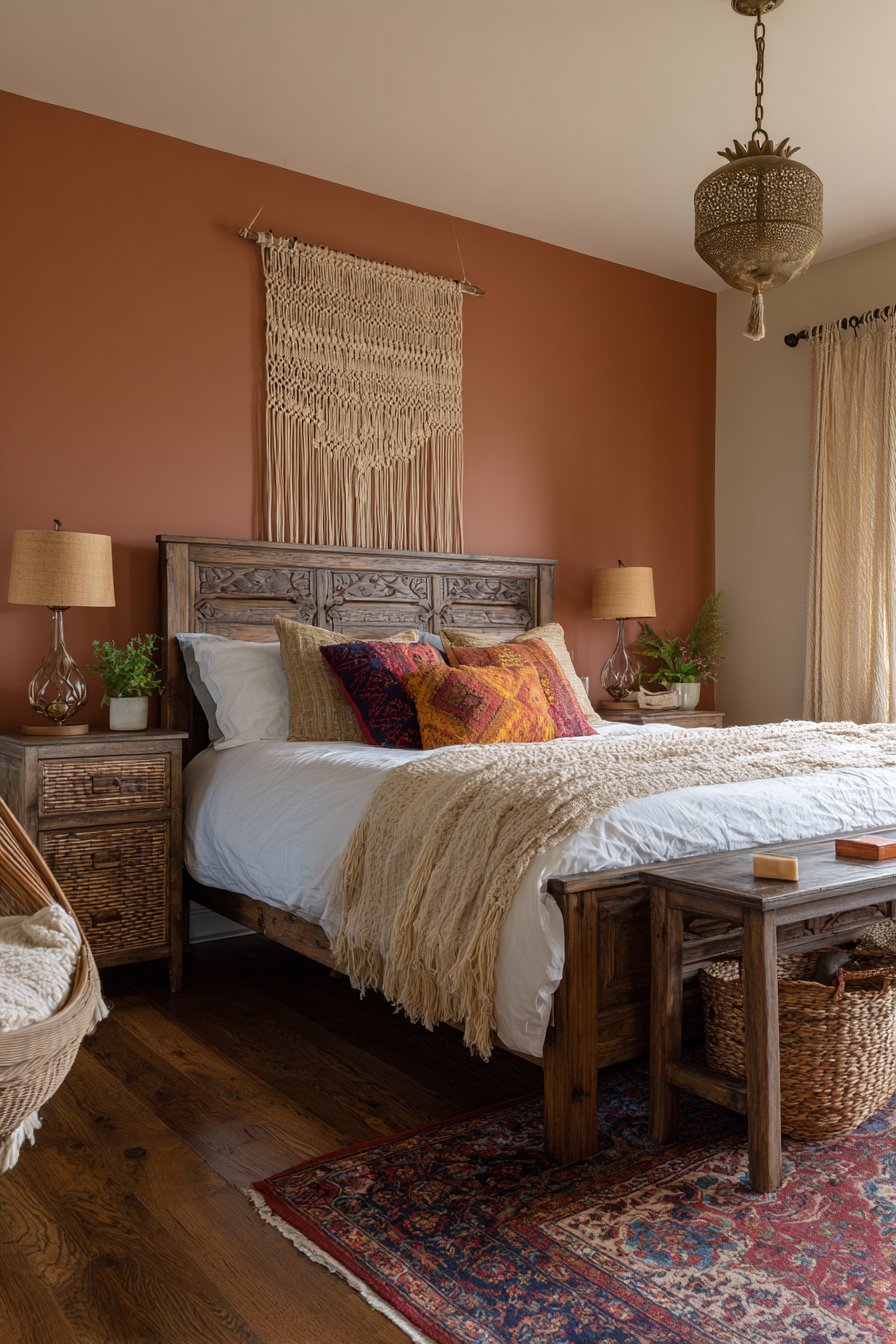 Boho chic bedroom