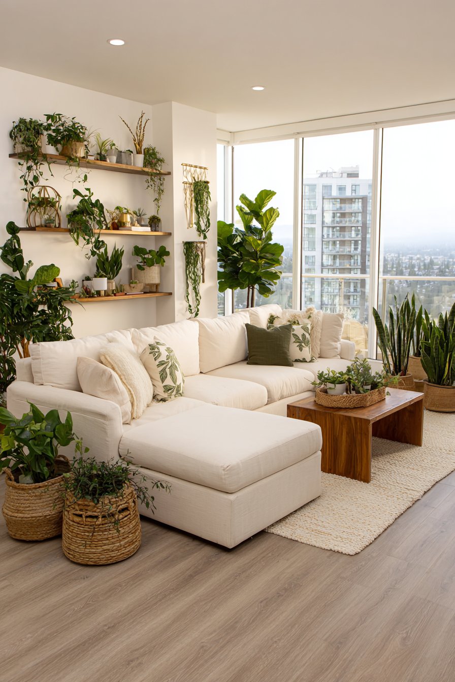 Plant aesthetic living room