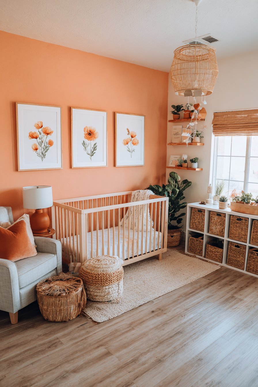 Orange nursery ideas