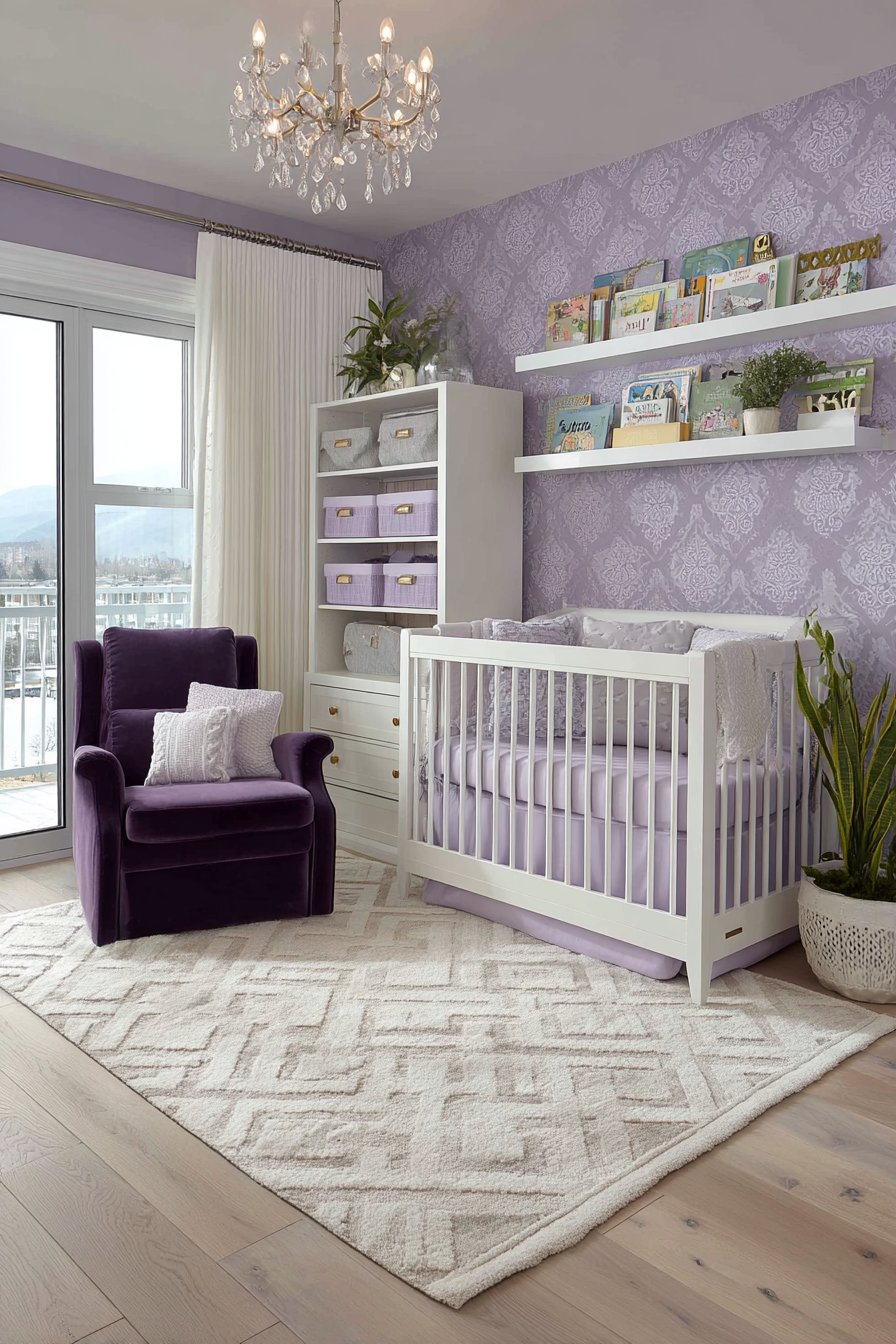 Purple nursery ideas