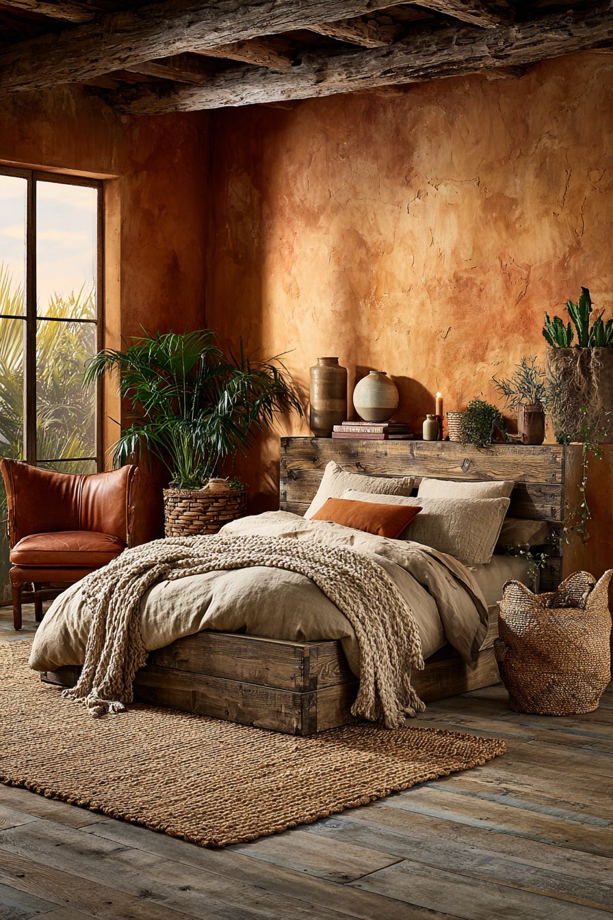 Earthy bedroom ideas