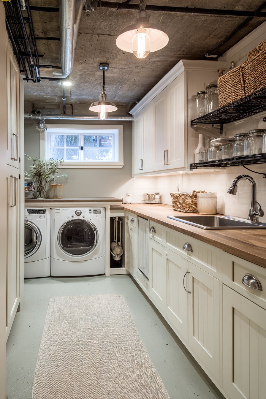 Basement laundry room ideas