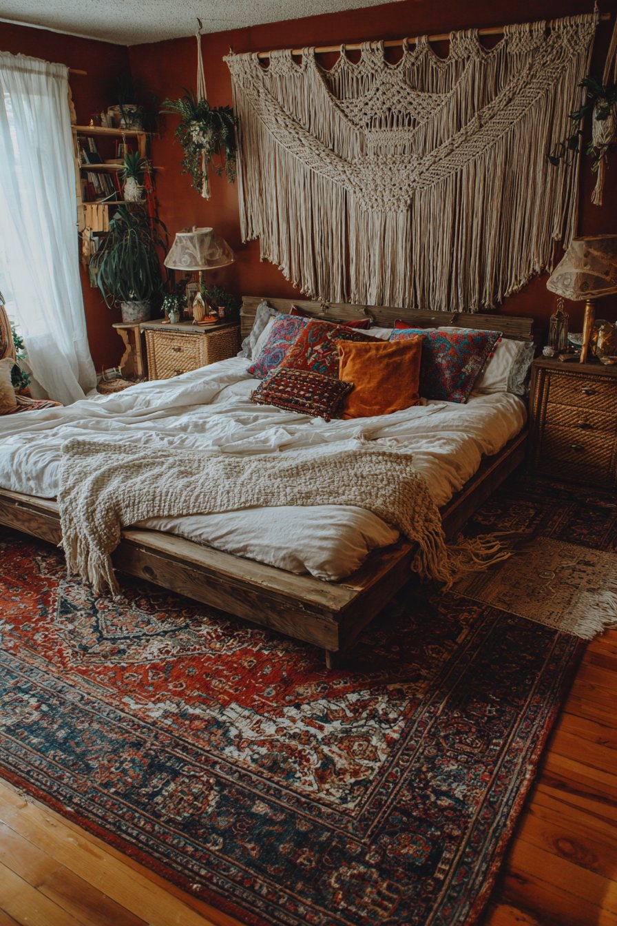 Boho chic bedroom