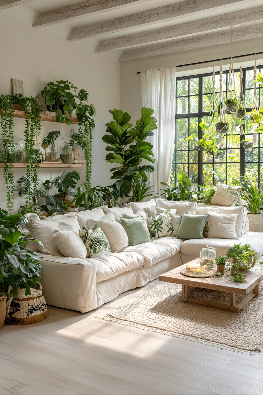 Plant aesthetic living room