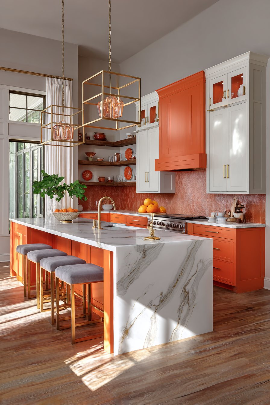 Orange kitchen
