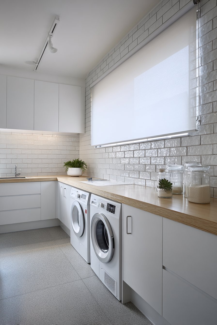 Minimal laundry room
