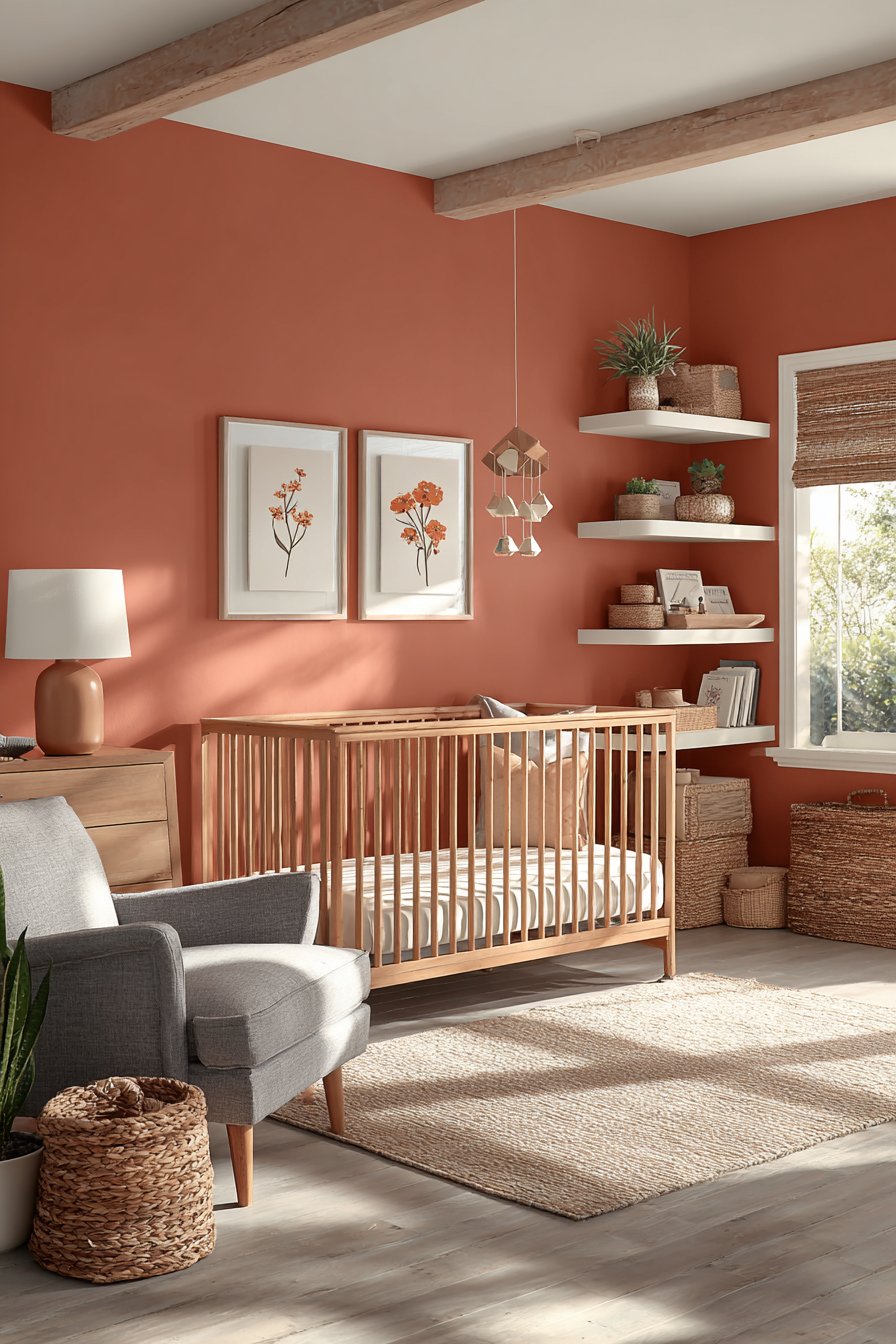 Orange nursery ideas