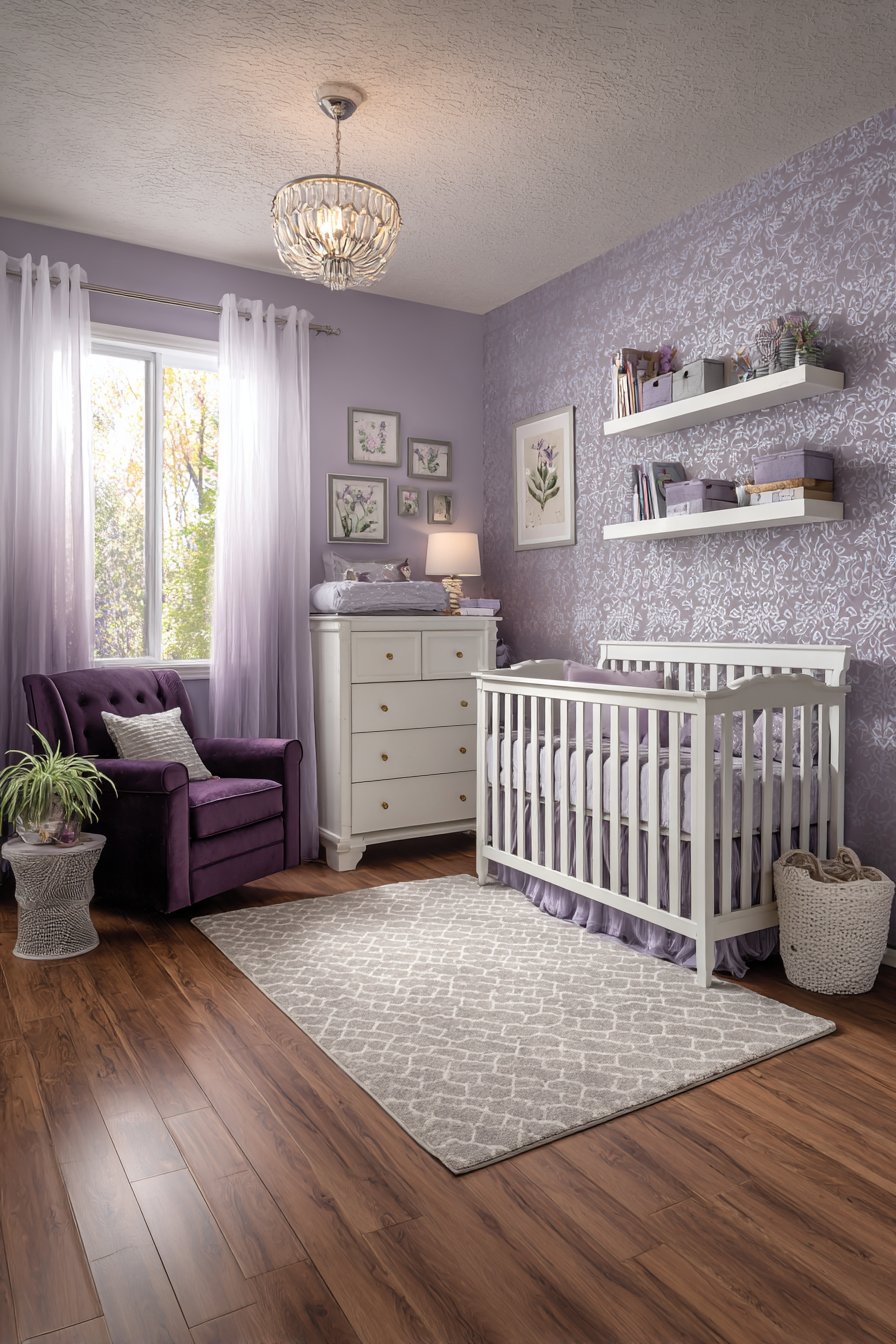 Purple nursery ideas